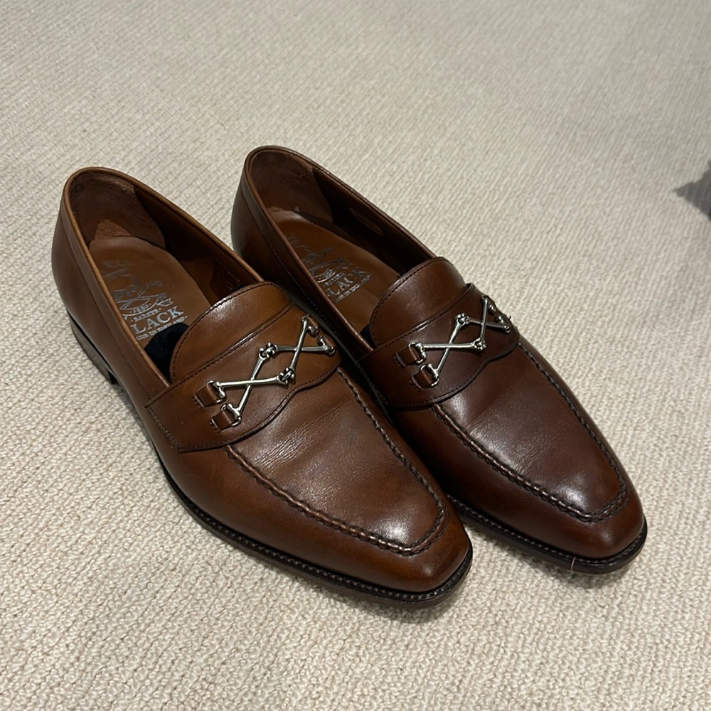 Mens Barker Black Shoes